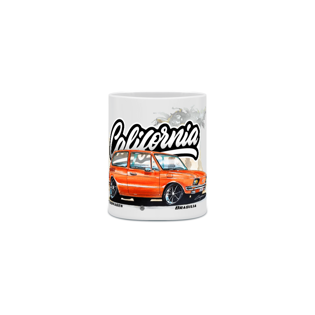 Nome do produto: Caneca Porcelana Brasília Califórnia