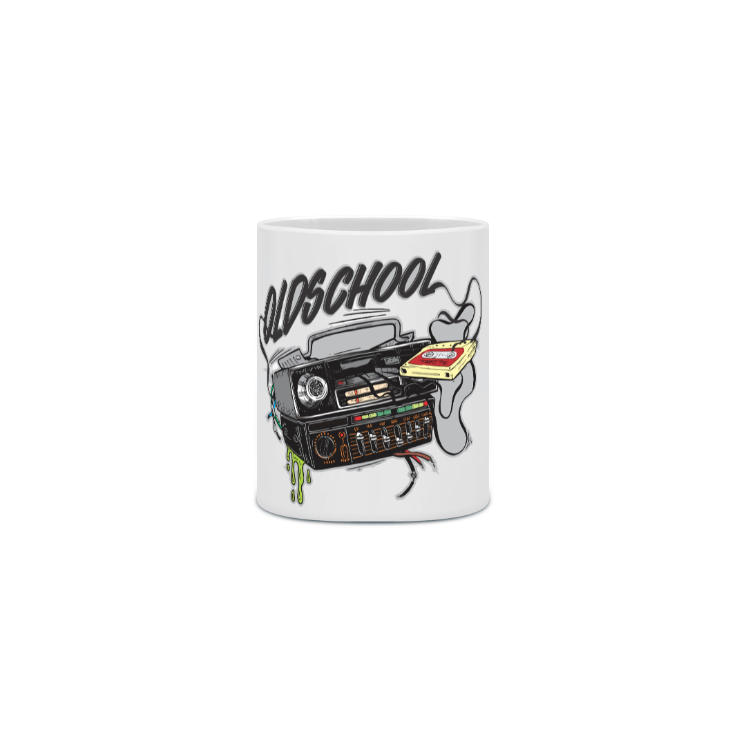 Nome do produto: Caneca de Porcelana Conjunto Old School (Toca FItas + Tojo) Scuderia