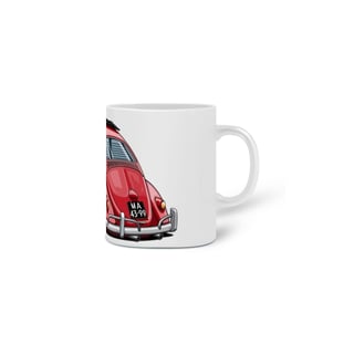 Nome do produto Caneca Porcelana Fusca Vermelho Scuderia