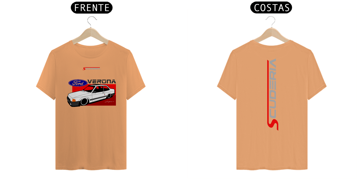 Nome do produto: T-Shirt Estonada Ford Verona Branco Scuderia
