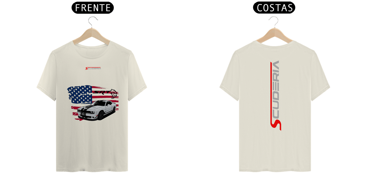 Nome do produto: T-Shirt Pima Dodge Charger SRT Demon Scuderia