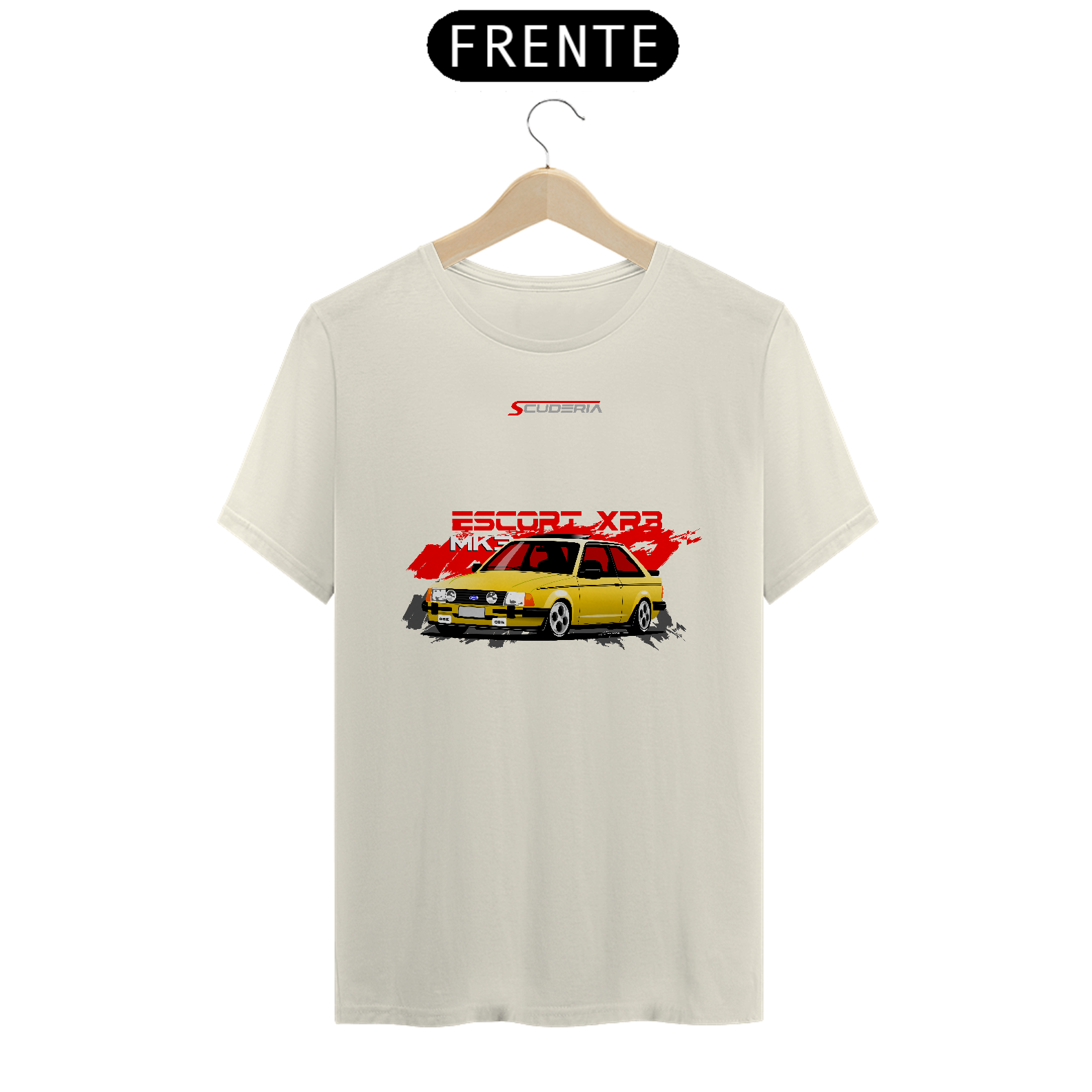 T-Shirt Pima Coleção Anos 80 Escort XR3 Mk3 Scuderia