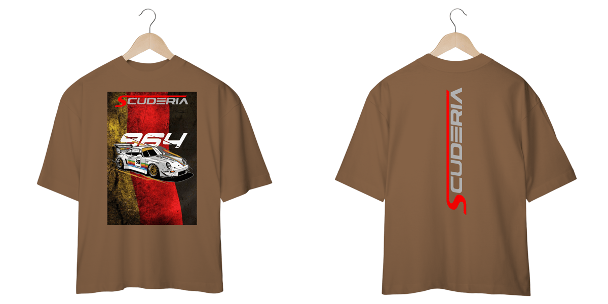 Nome do produto: Camiseta Oversized Porsche 964 Germand Scuderia