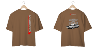 Camiseta Oversized Coleção Anos 70 Chevette GPII Cinza Scuderia