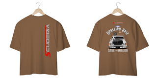 Nome do produto Camiseta Oversized Coleção Anos 70 Caravan SS 78 Branca Scuderia