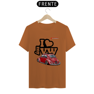 Nome do produto T-Shirt Pima I Love My VW Fusca Vermelho Scuderia