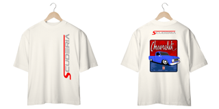 Nome do produto Camiseta Oversized Coleção Anos 70 C10 Azul Scuderia