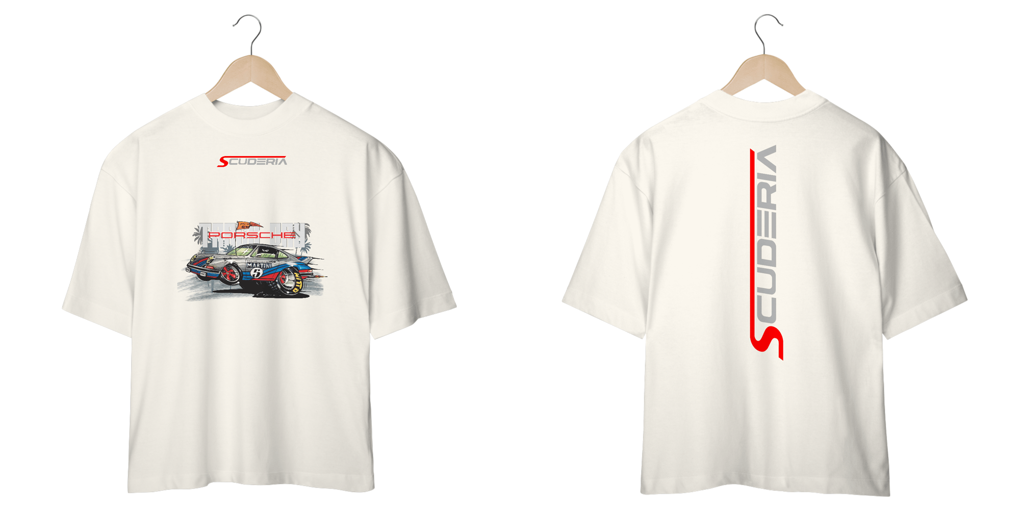 Camiseta Oversized Porsche Martini Scuderia