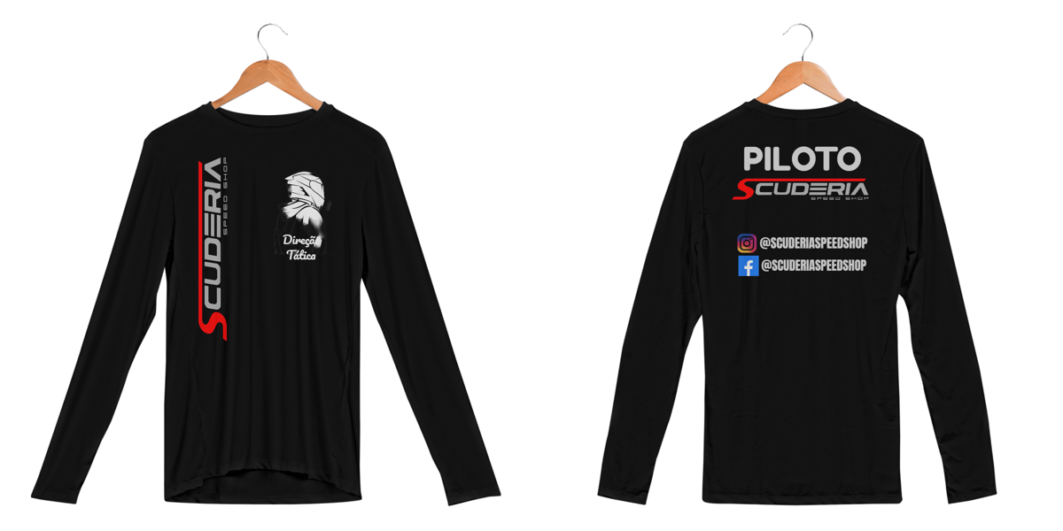 Nome do produto: Manga Longa UV Piloto Scuderia (promocional)