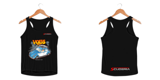 Nome do produto Regata Feminina  Sport Dry UV Coleção Volks Day Fusca Azul Scuderia