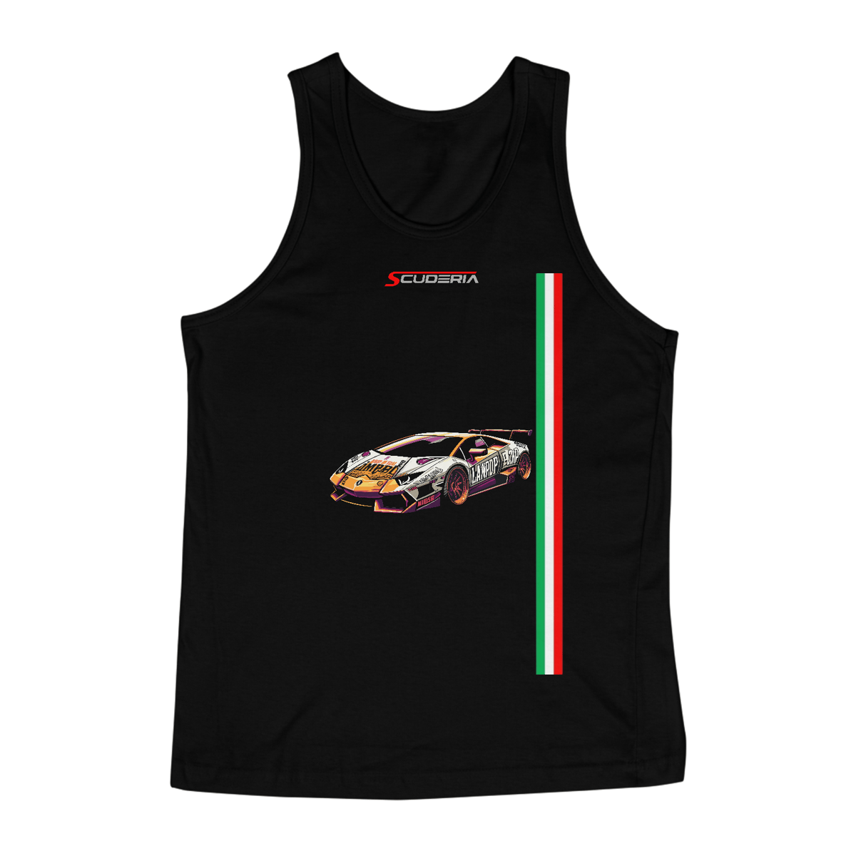 Nome do produto: Regata Masculina Classic Lambo Italia Scuderia