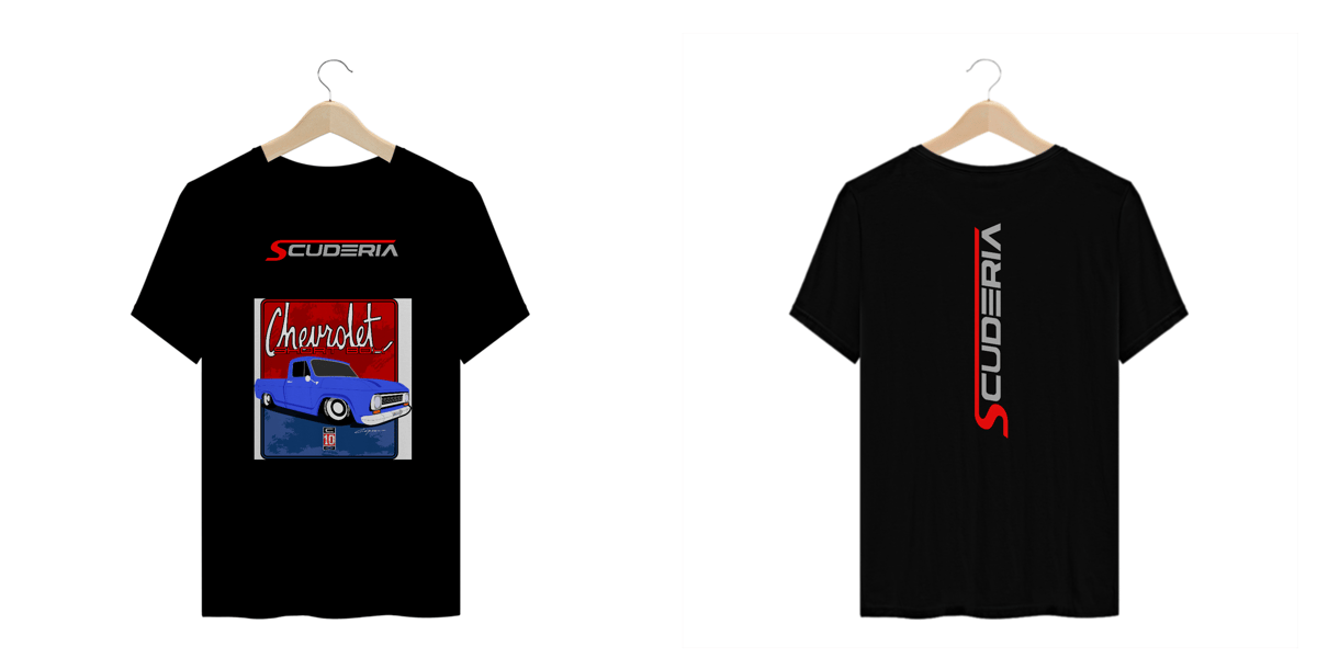 Nome do produto: T-Shirt Plus Size Coleção Anos 70 C10 Azul Scuderia