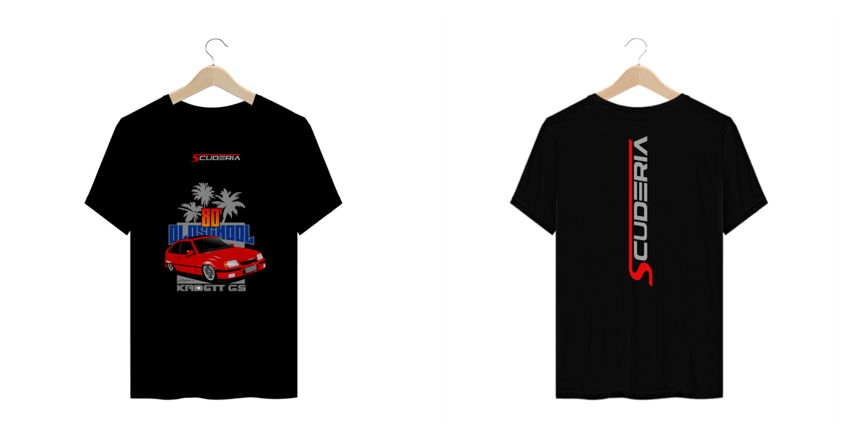 Nome do produto: T-Shirt Plus Size Coleção Anos 80 Kadett GS Scuderia