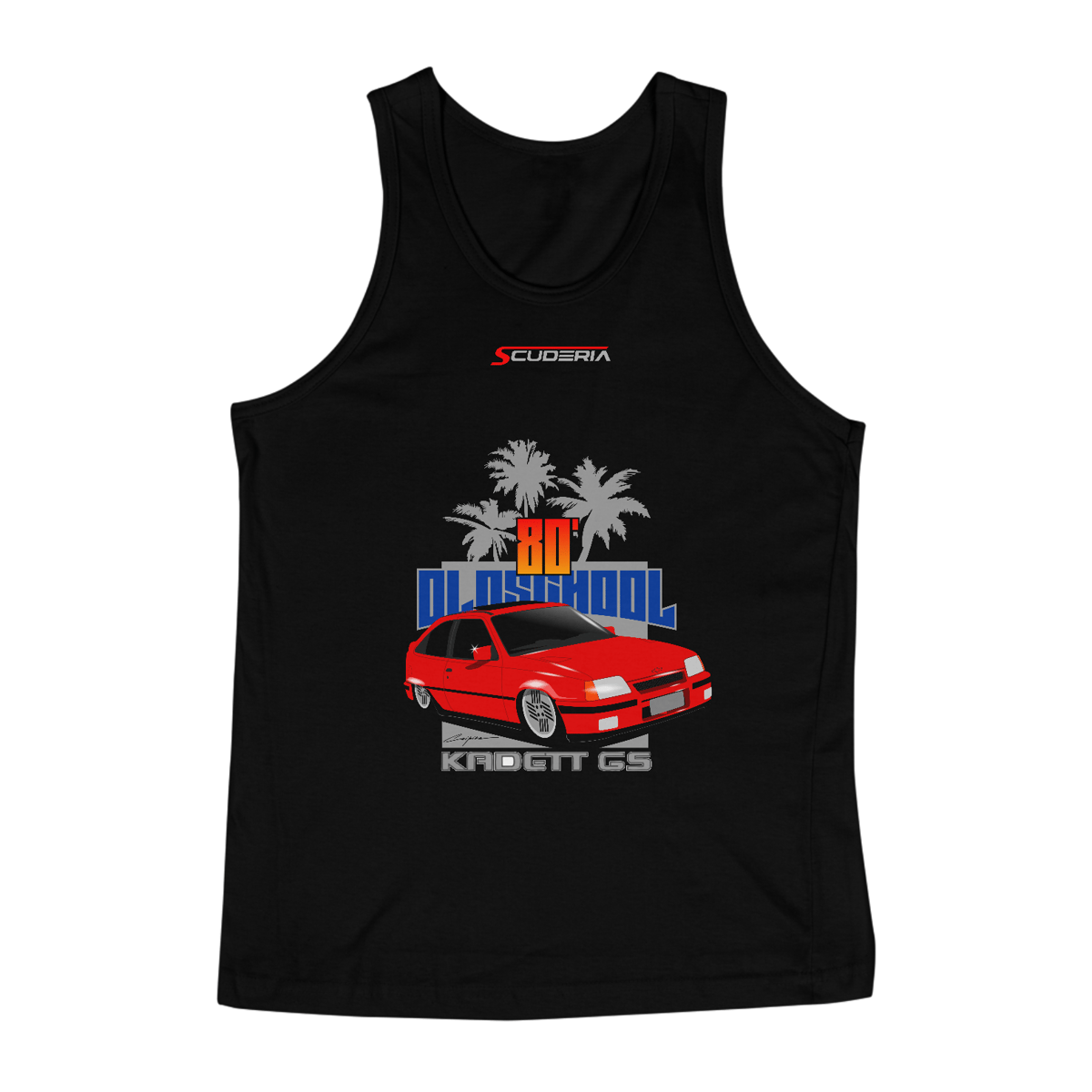 Nome do produto: Regata Masculina Quality Coleção Anos 80 kadett GS Scuderia