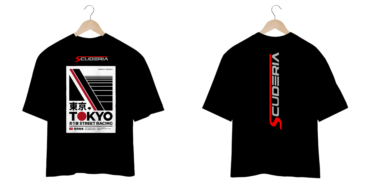 Nome do produto: Camiseta Oversized Tokyo Street Racing Scuderia