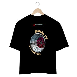 Nome do produto Camiseta Oversized Spin It Burn It Scuderia