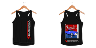 Nome do produto Regata Feminina Sport Dry UV Coleção Anos 70 C10 Azul Scuderia