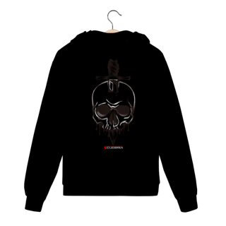 Nome do produto Moleton com Zíper Faca na Caveira Scuderia