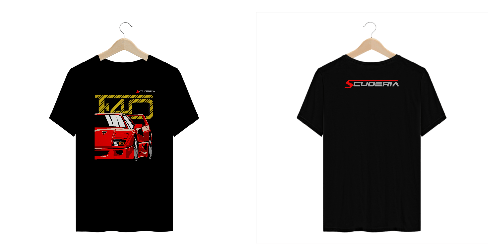 T-Shirt Plus Size Ferrari F40 Scuderia