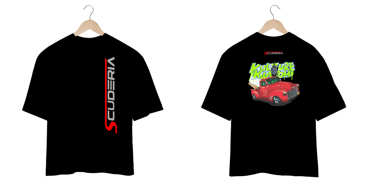 Nome do produto: Camiseta Oversized Chevy Kulture Kustom Scuderia
