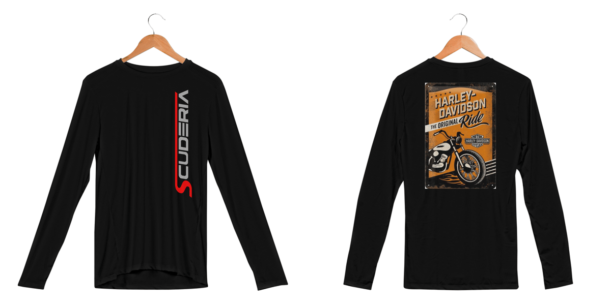 Nome do produto: Manga Longa UV Harley Davidson The Original Ride Scuderia
