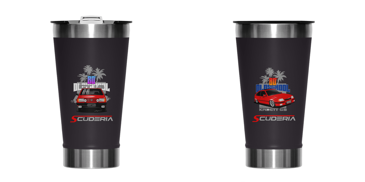 Nome do produto: Copo Térmico Classicos Gol Gt e kadett GS