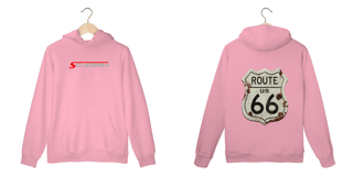Nome do produto Moleton Canguru Placa Vintage Route 66 Scuderia