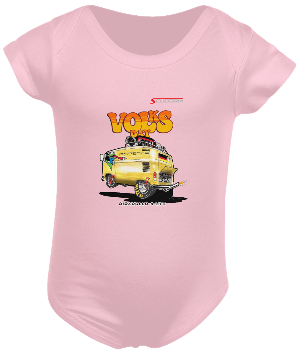 Nome do produto: Body Infantil Coleção Volks Day Kombi Porsche Scuderia