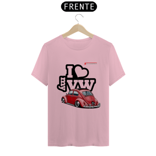 Nome do produto T-Shirt Pima I Love My VW Fusca Vermelho Scuderia