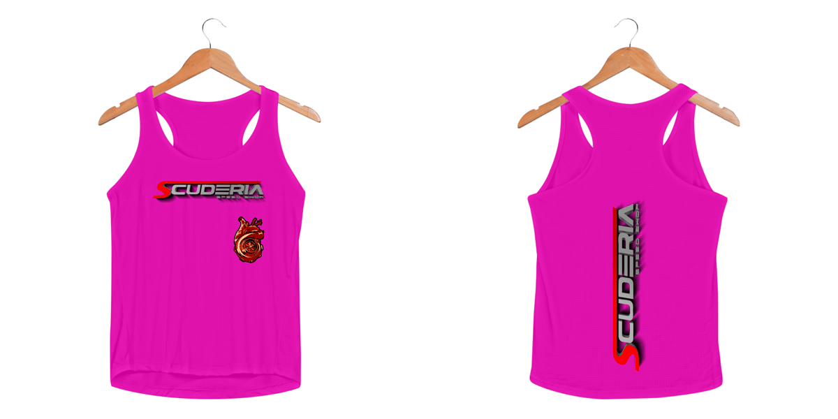 Nome do produto: Regata Feminina Sport Dry UV Turbine Heart Scuderia