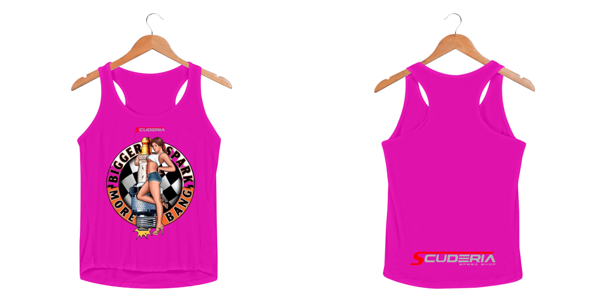 Nome do produto: Regata Feminina Sport Dry UV Bigger Spark Scuderia