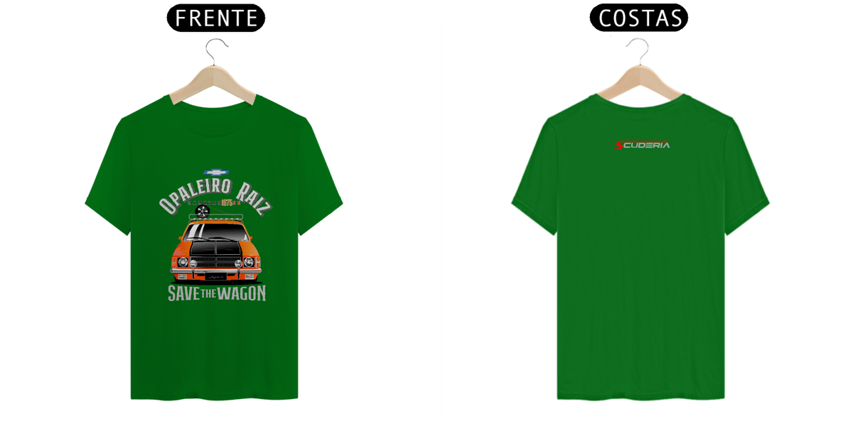 Nome do produto: T-Shirt Classic Coleção Anos 70 Caravan SS 78 Laranja Scuderia