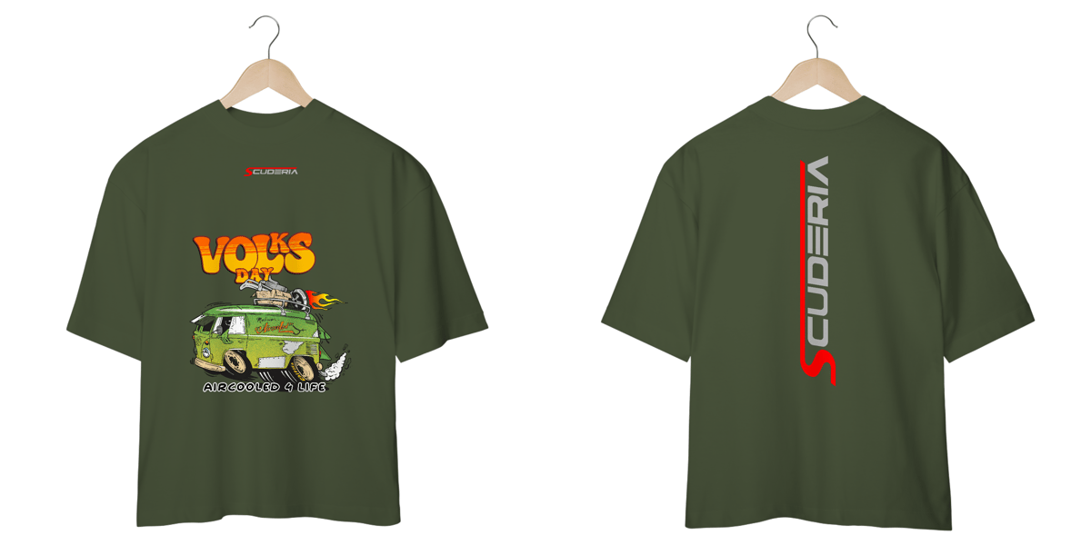 Nome do produto: Camiseta Oversized Coleção Volks Day Kombi Rat Look Scuderia