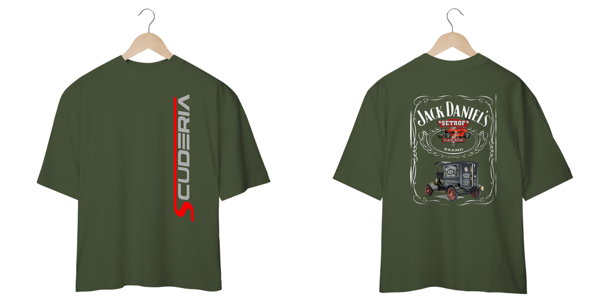Nome do produto: Camiseta Oversized Jack Daniel\'s Scuderia