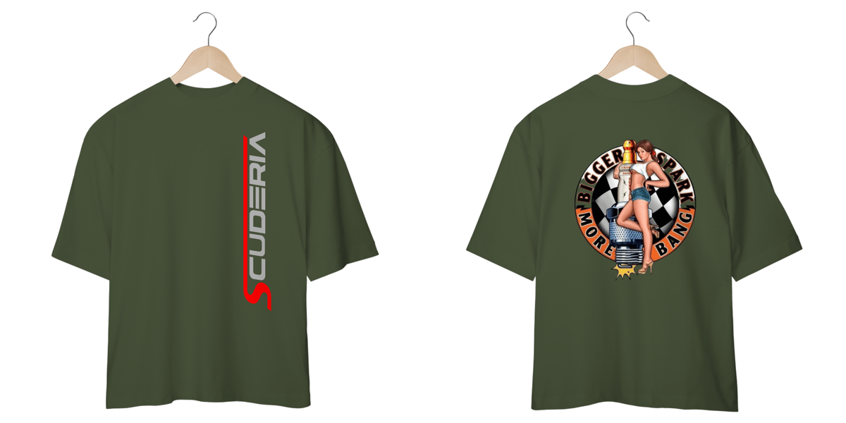 Nome do produto: Camiseta Oversized Bigger Spark Scuderia