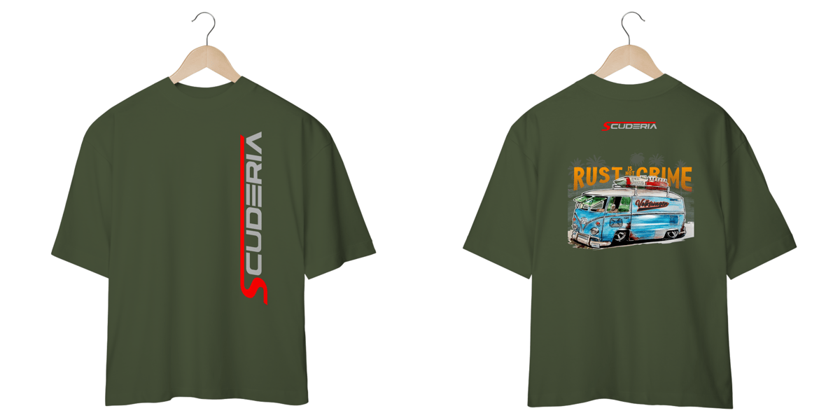 Nome do produto: Camisa Oversized Kombi Rat look Scuderia