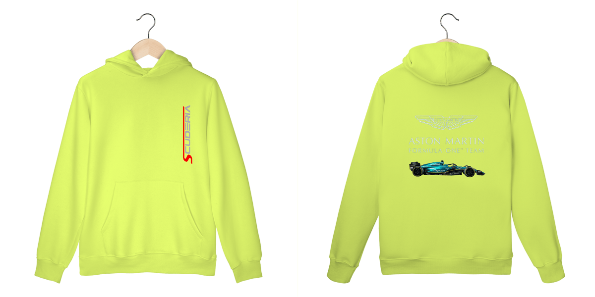 Nome do produto: Moleton Canguru Aston Martin Fórmula One Team Scuderia