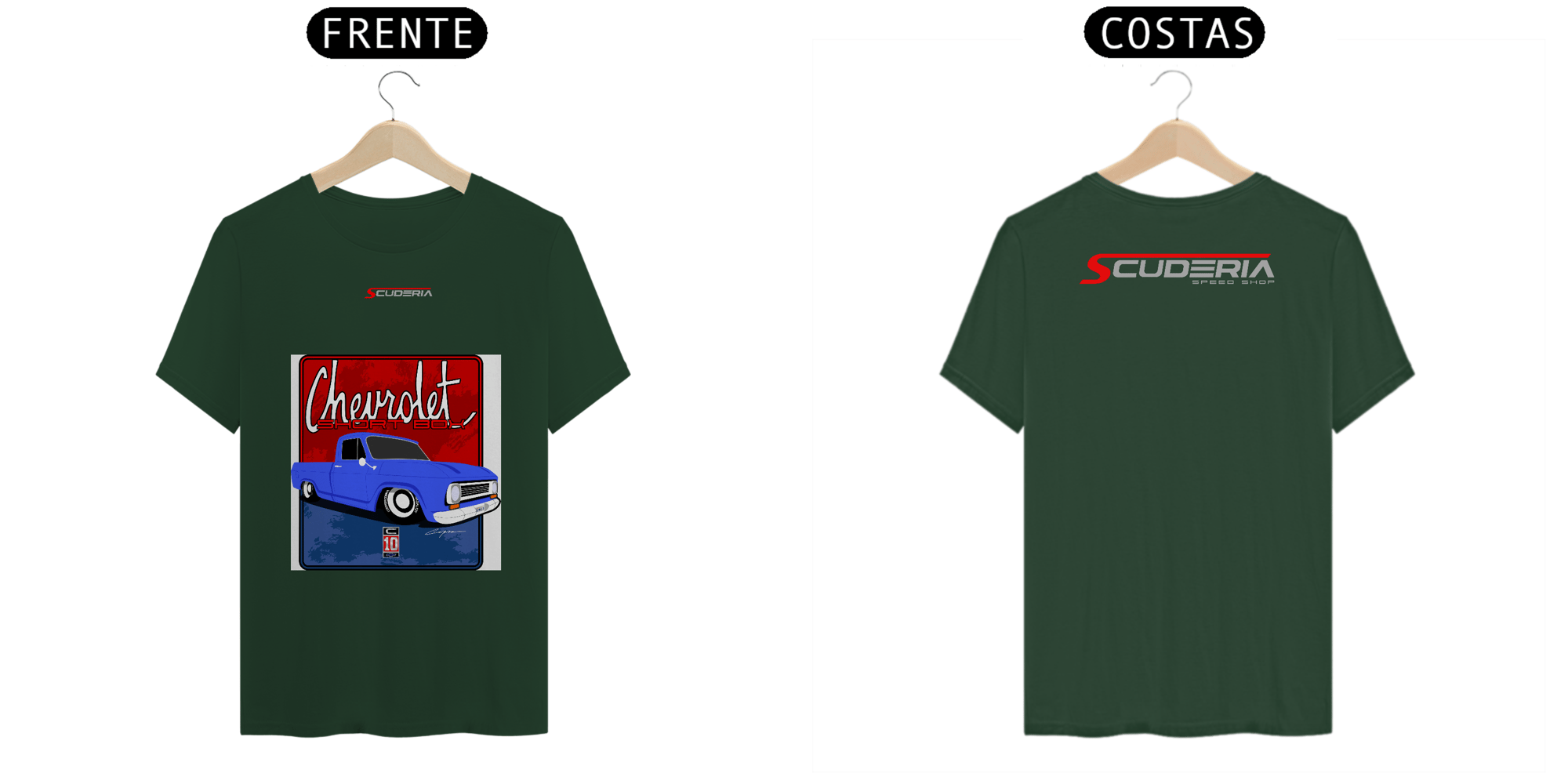 T-Shirt Pima Coleção Anos 70 C10 Azul Scuderia