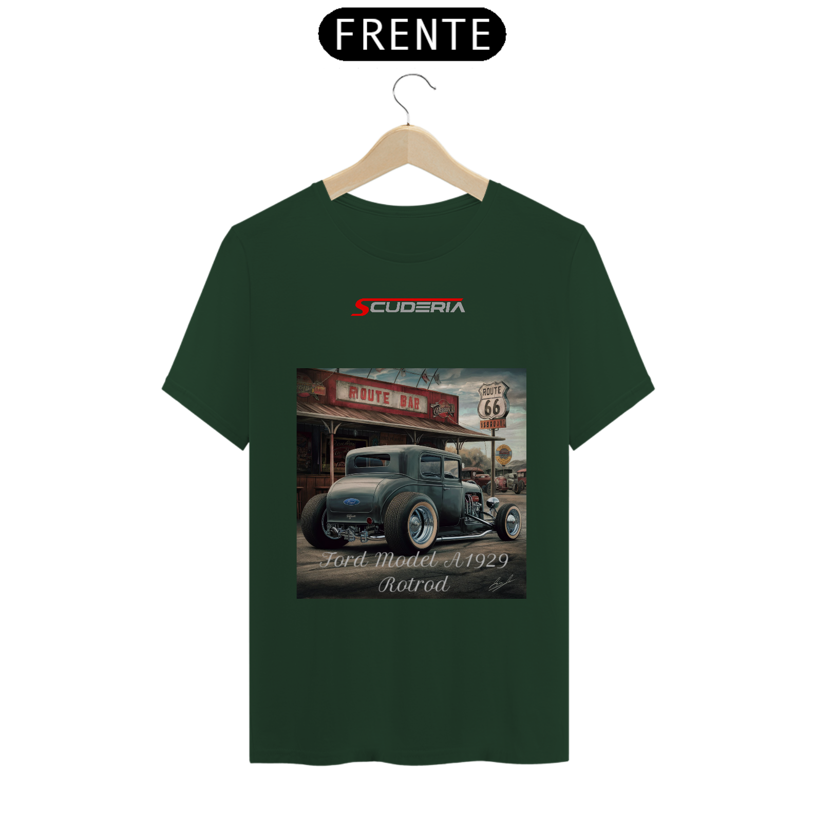 T-Shirt Classic Ford Model A 1929 Hotrod Scuderia