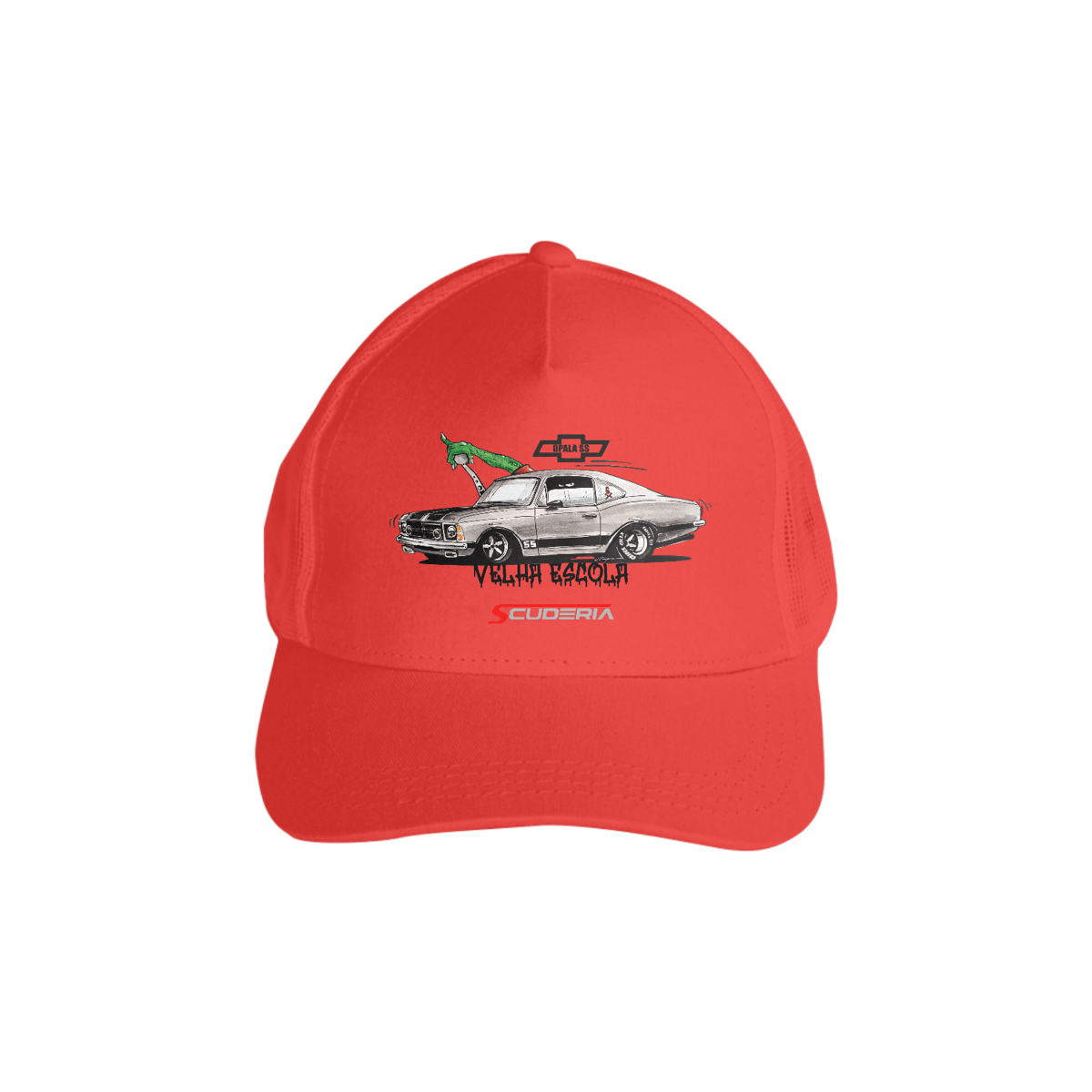 Nome do produto: Boné Americano com Tela Opala SS Ghost Scuderia