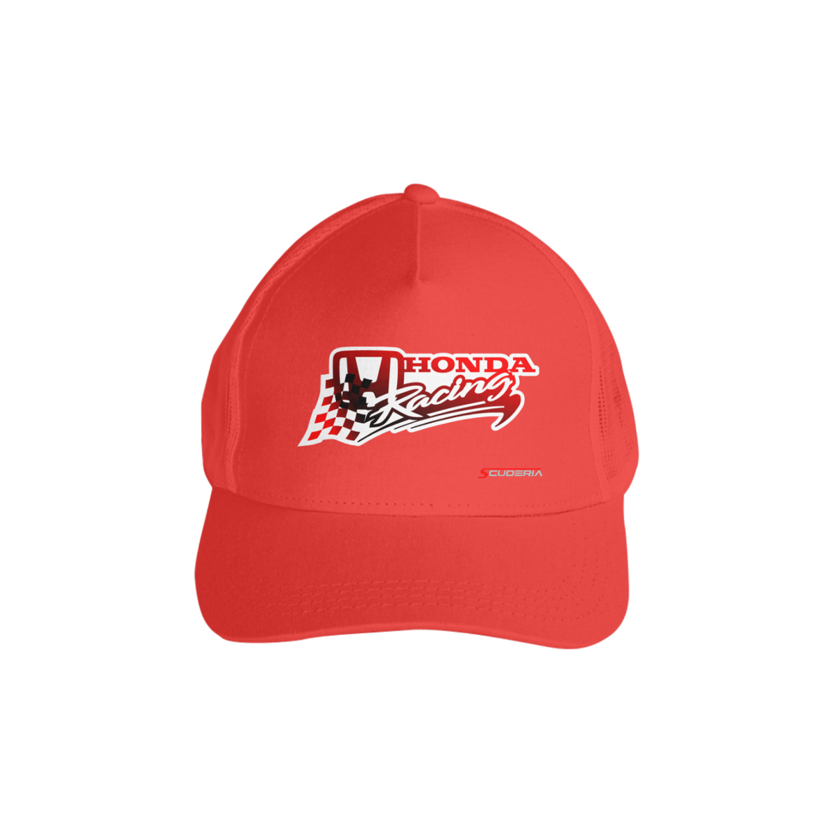 Nome do produto: Boné Americano com Tela Honda Racing Scuderia