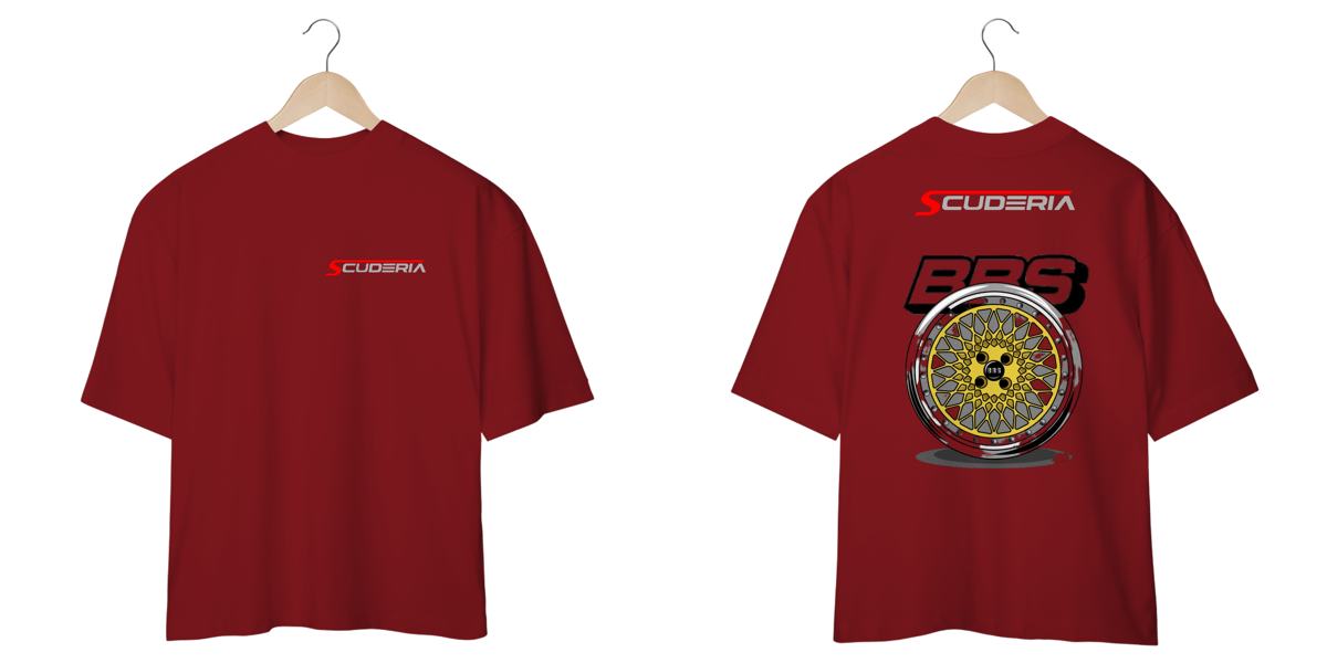 Nome do produto: Camiseta Oversized Roda BBS Scuderia
