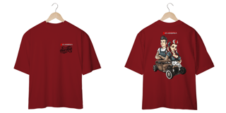 Nome do produto Camiseta Oversized Hot Rod Pin Up Scuderia