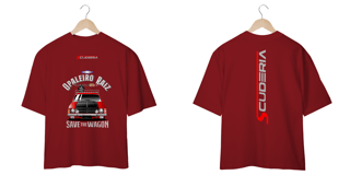 Nome do produto Camiseta Oversized Coleção Anos 70 Caravan SS 78 Vermelha Scuderia