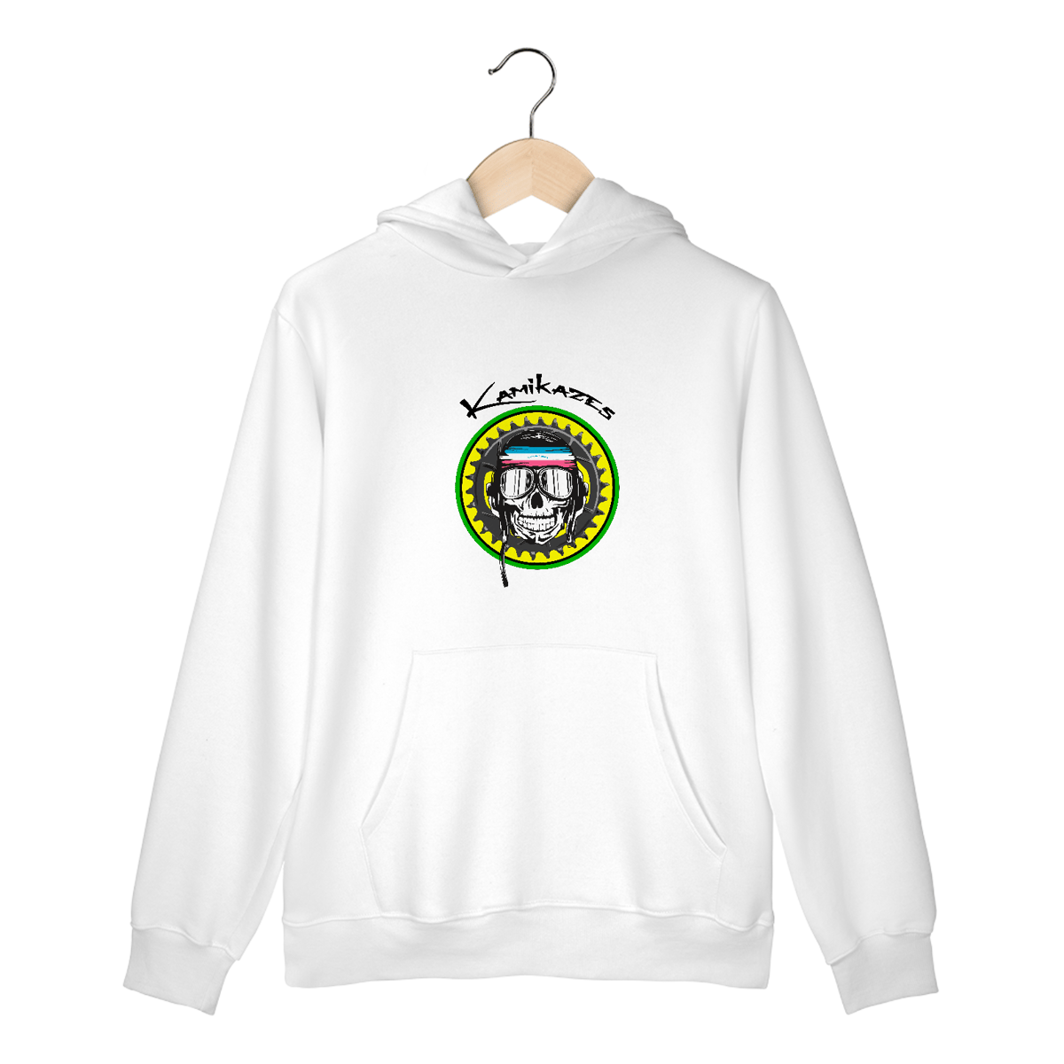 Nome do produto: Moletom Canguru Kamikazes (nome preto)