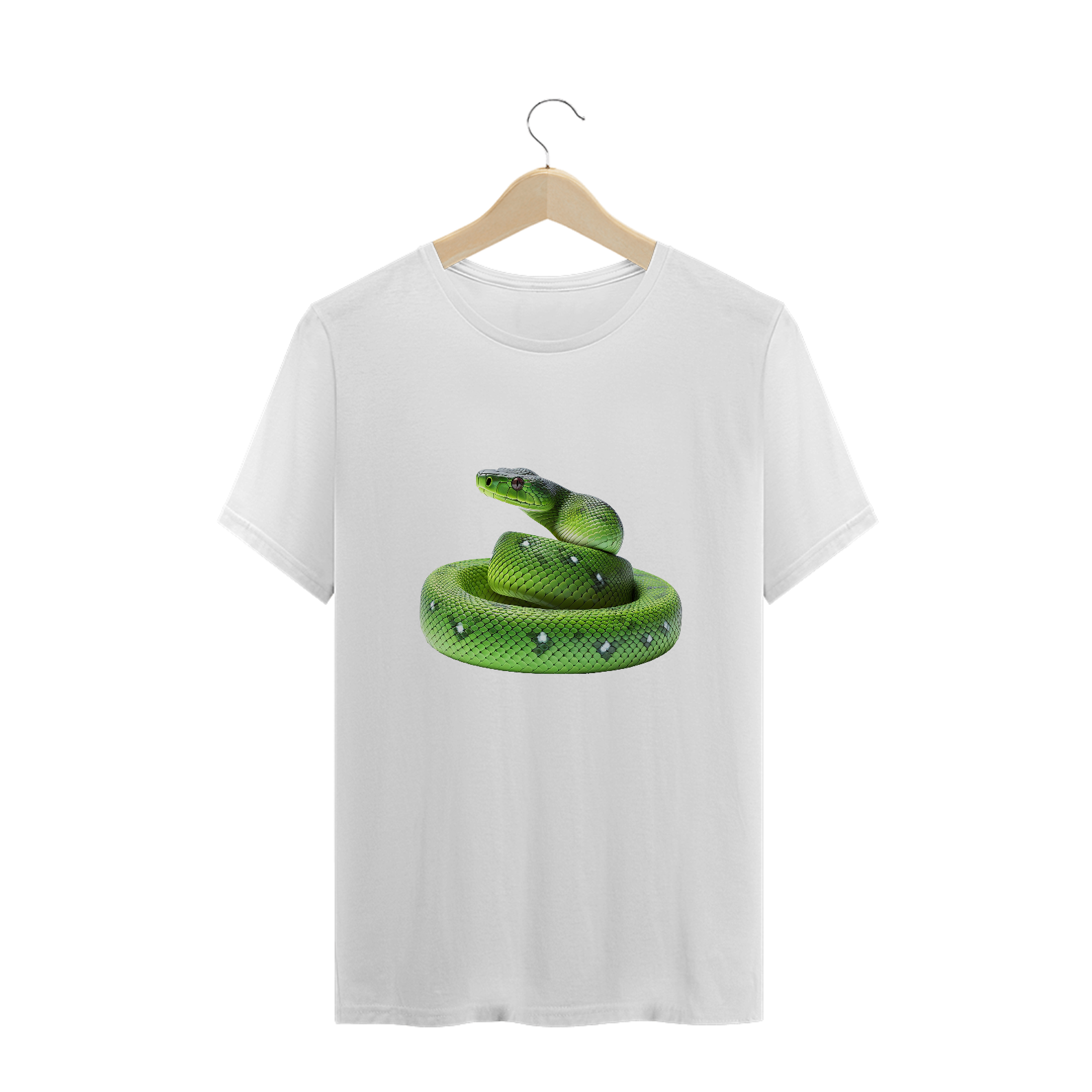 Camiseta Plus Size Serpente - Cobra Verde | Coleção Animal de Poder