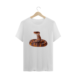 Camiseta Plus Size Serpente - Cobra Laranja | Coleção Animal de Poder