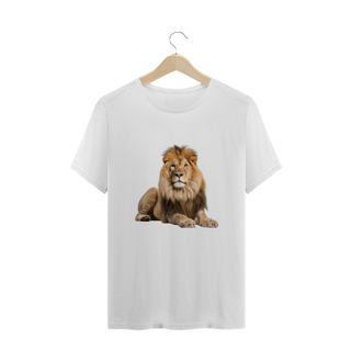 Camiseta Plus Size Leão | Coleção Animal de Poder