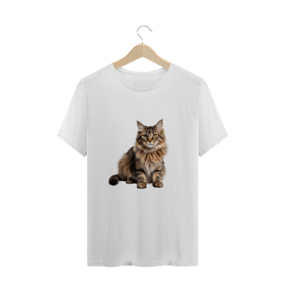 Camiseta Plus Size Gato | Coleção Animal de Poder 