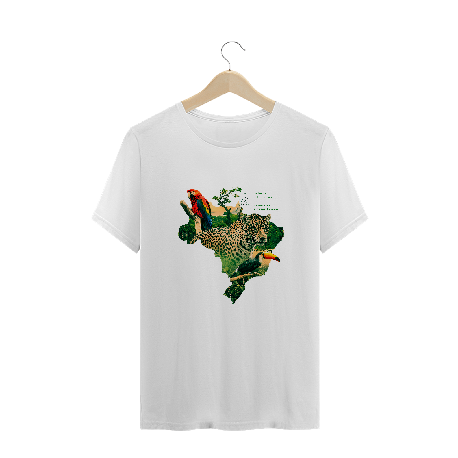 Camiseta Plus Size Floresta 